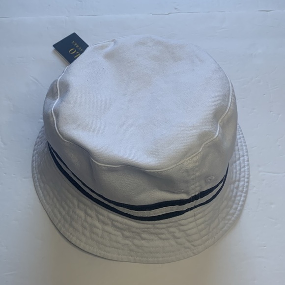 ✔️sold Polo Ralph Lauren Bucket Hat Reversible Seersucker XL New - Picture 5 of 10